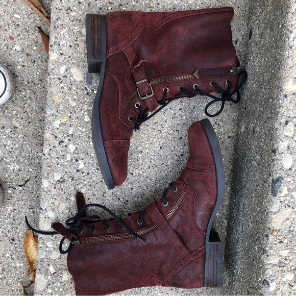 Aldo Short Suede Boots Size 7 - Picture 3 of 8